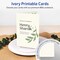 Avery Matte Ivory Greeting Cards, 5-1/2" x 8-1/2" Rectangle Half Fold